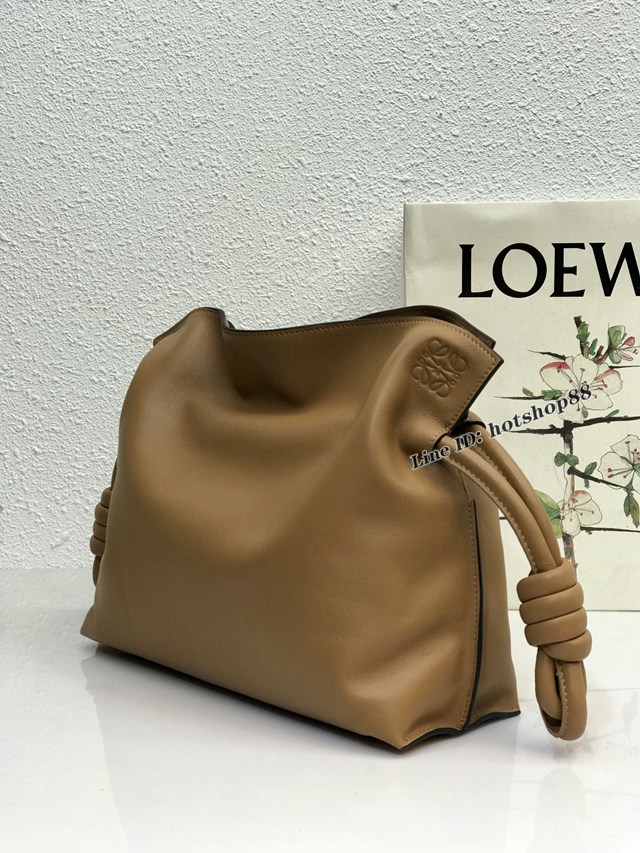 Loewe專櫃2022新款小牛皮肩背女包 羅意威Flamenco clutch系列升級版福袋大號 10856 lyw1152